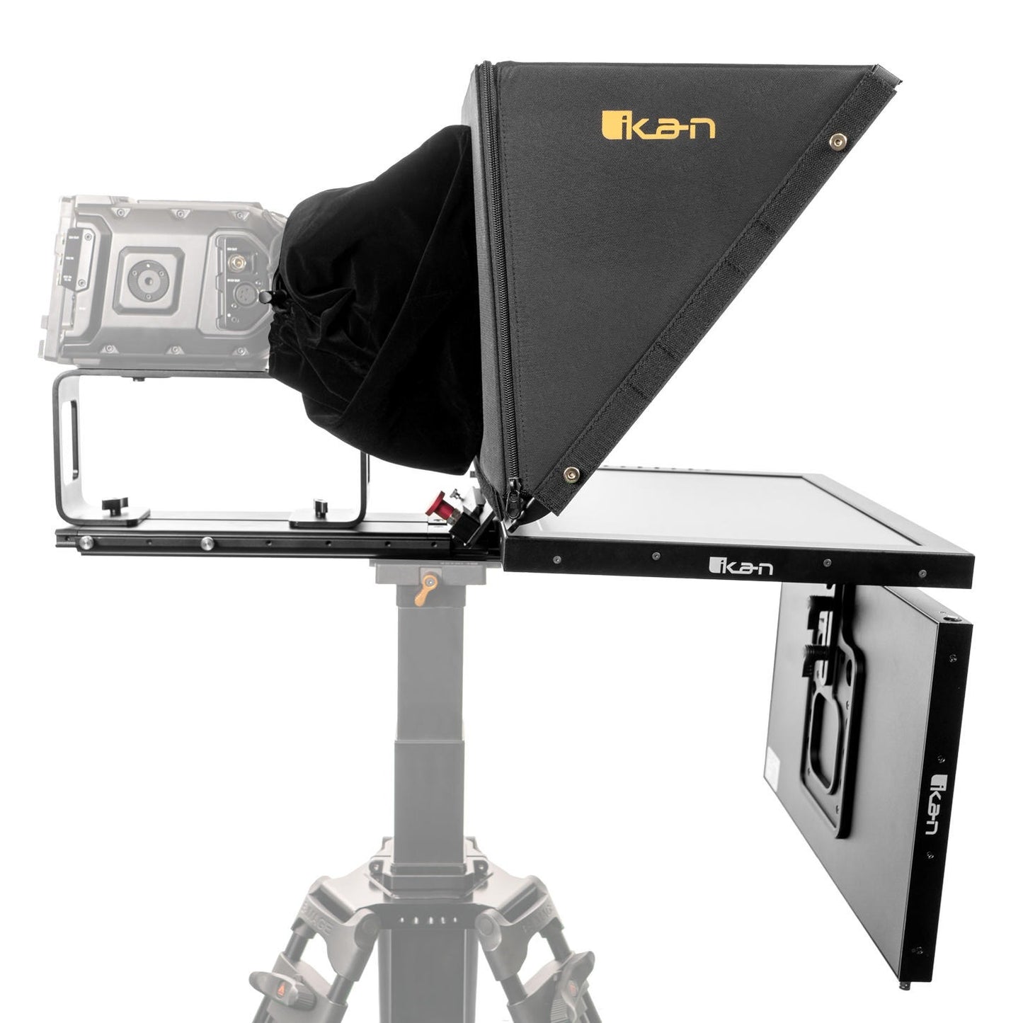 Ikan Professional 19 in. High Bright Teleprompter w/ Widescreen Tally SDI Monitor, Talent Monitor & Travel Kit
