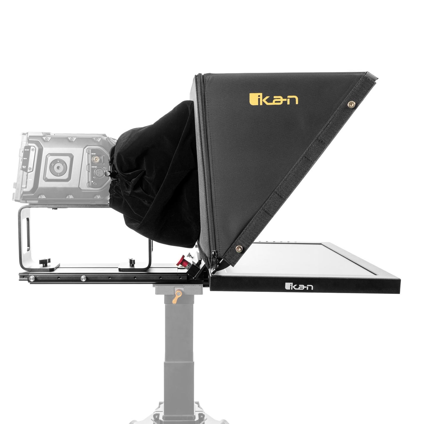 Ikan Professional 19 in. SDI High Bright Beam Splitter Widescreen Tally Teleprompter w/ Travel Kit
