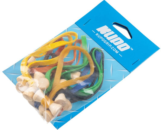 Kupo Elastic Cable tie 5" -10pcs Mixed color