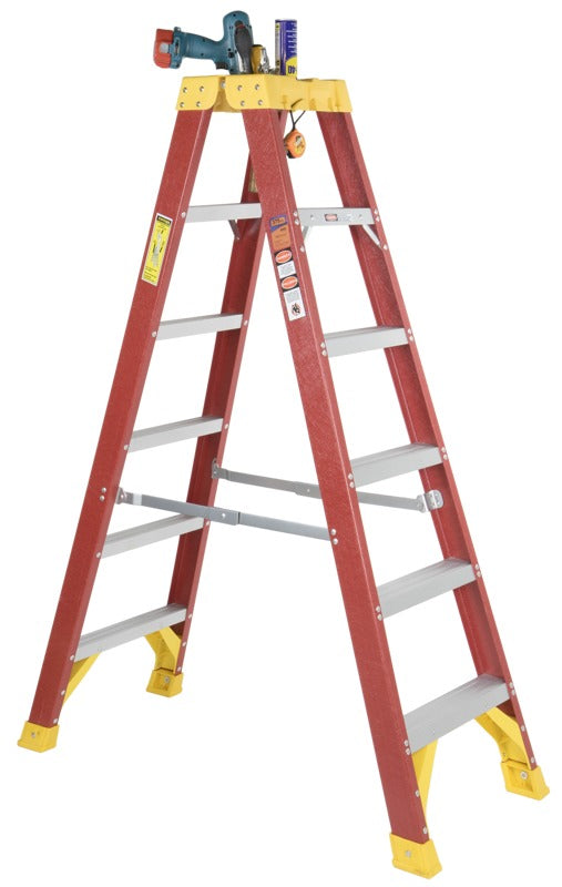 Kupo KFL-T6 Fiberglass ladder Double Sided (180cm)