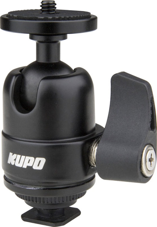 Kupo KS-CB07 Midi Ball Head with Hot Shoe Mount