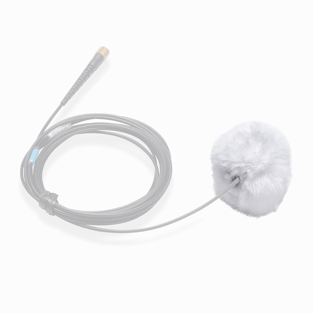 K-Tek ALFW10 | AIRO Lav Fuzzy Windscreen, White, Pack of 10