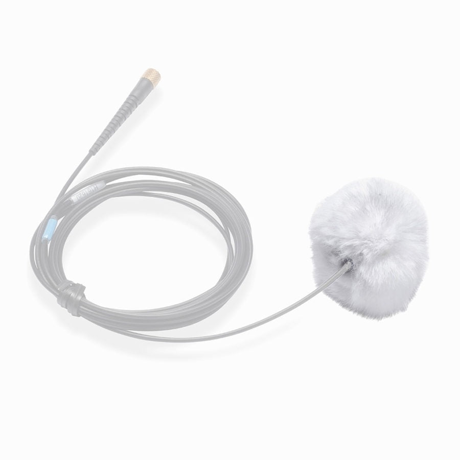 K-Tek ALFW25 | AIRO Lav Fuzzy Windscreen, White, Pack of 25