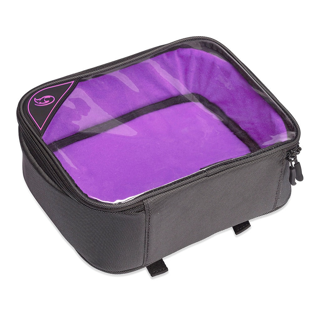 K-Tek KGBLXP | Stingray by K-Tek Gizmo-X Bag, Large, Purple interior