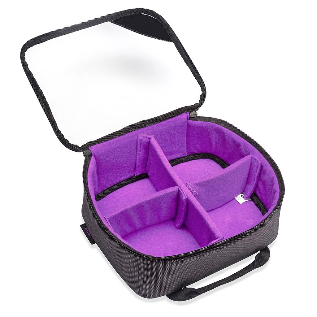 K-Tek KGBLXP | Stingray by K-Tek Gizmo-X Bag, Large, Purple interior