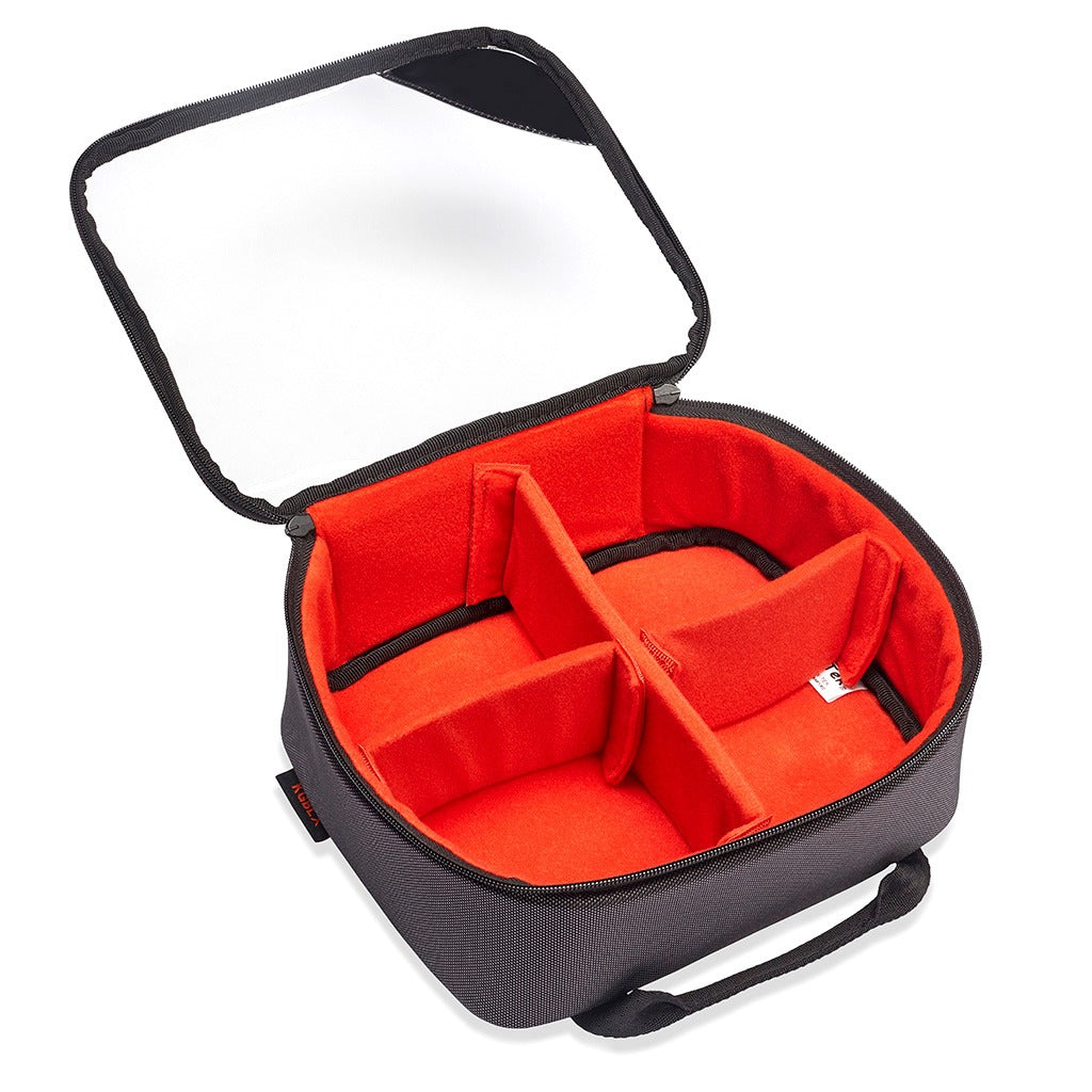 K-Tek KGBMX | Stingray by K-Tek Gizmo-X Bag, Medium, Orange interior