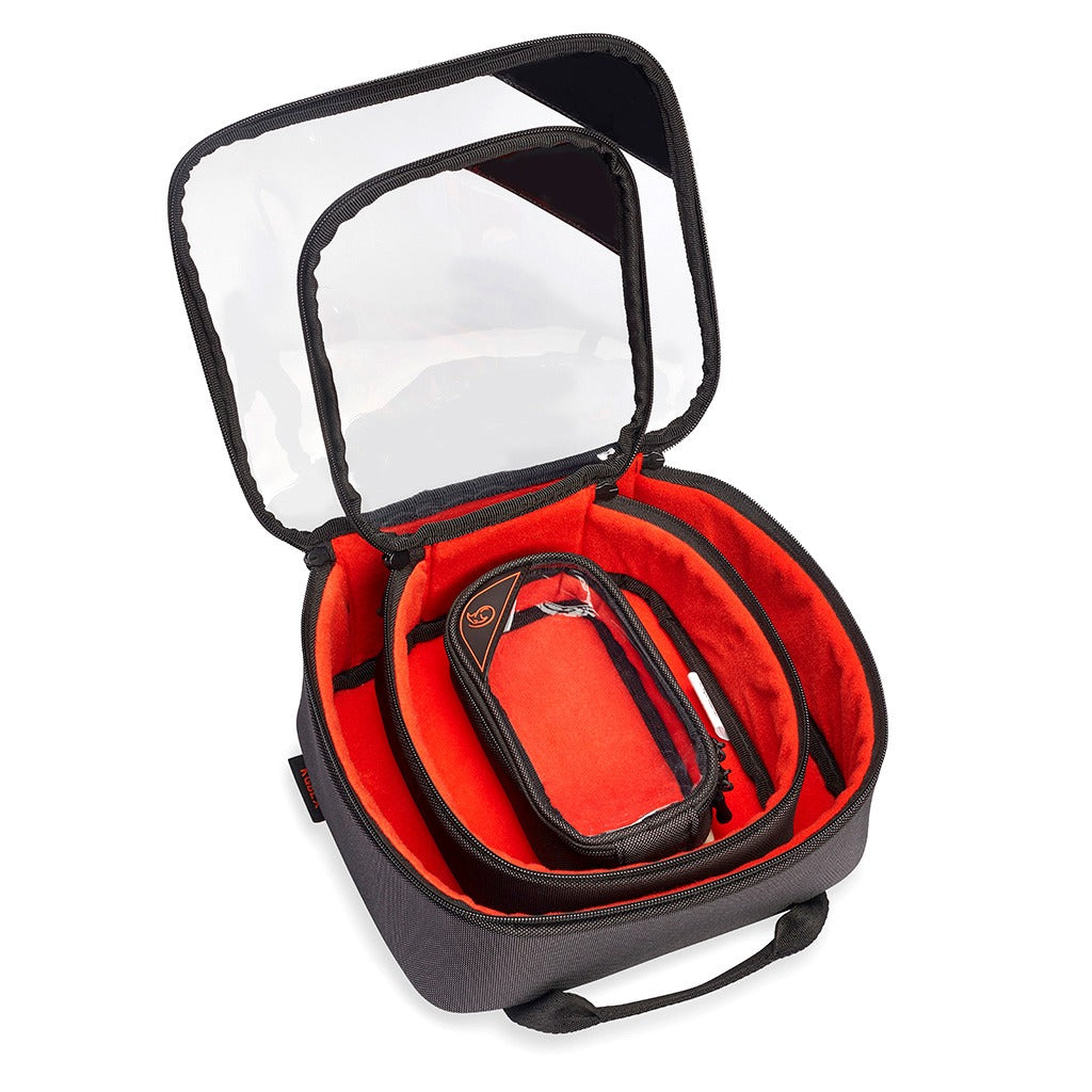 K-Tek KGBSETX | Stingray by K-Tek Gizmo-X Bag, Set of L,M,S, Orange interior