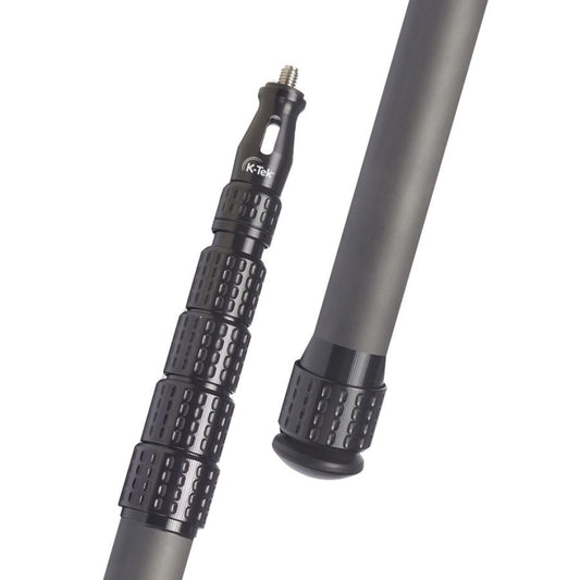 K-Tek KP14V | Mighty Boom Pole 14′ Graphite 5 section uncabled Boompole