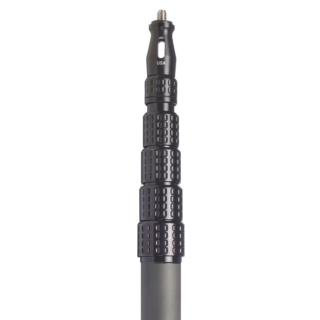 K-Tek KP14V | Mighty Boom Pole 14′ Graphite 5 section uncabled Boompole