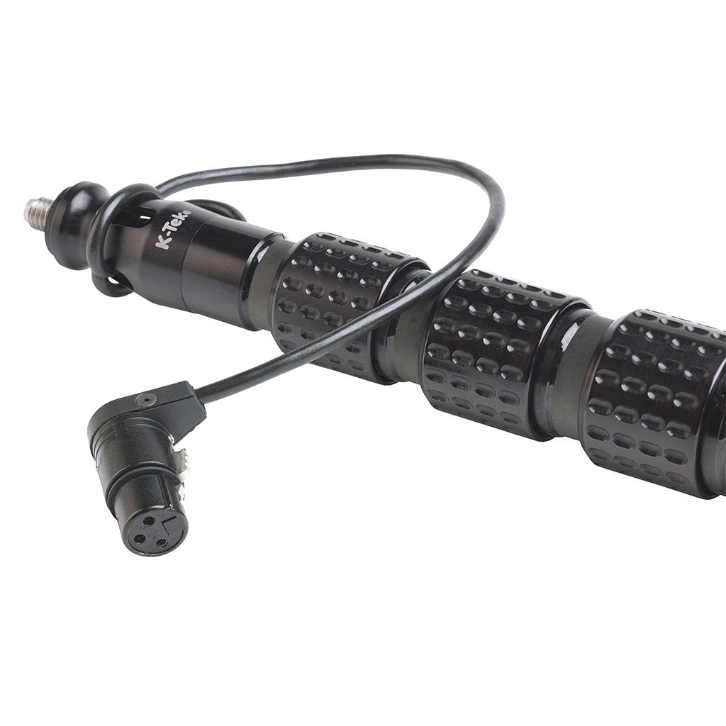 K-Tek KP16CCR | Mighty Boom 16′, Graphite, 6 section, internal coiled cabled, side exit, Boompole