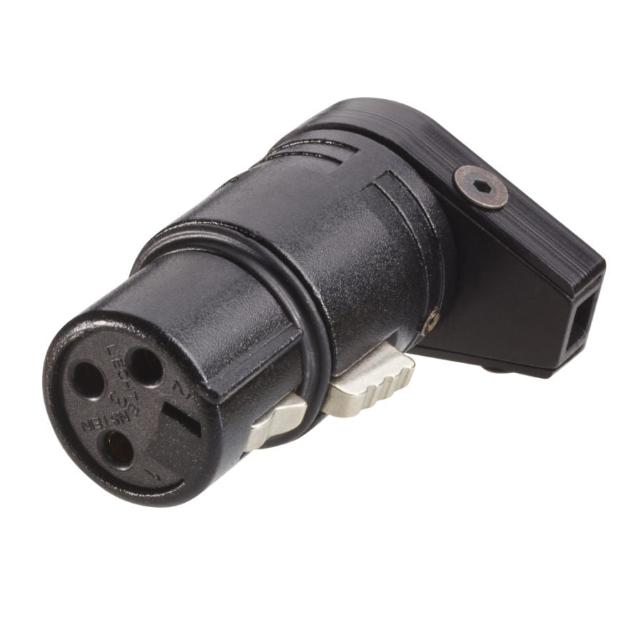 K-Tek KPRCF | The Mighty BoomPole Low Profile XLR Right Angle Connector Female