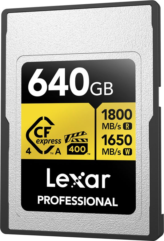 Lexar CFexpress 4.0 Pro Gold, VPG400, R1800/W1650 (Type A) 640GB