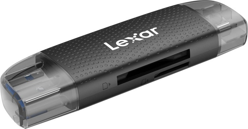 Lexar Cardreader Dual Slot USB-A/C (LRW310X) Supports microSD and SD cards (USB 3.1)