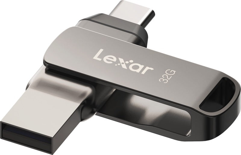 Lexar JumpDrive Dual Drive D400 Type-C/Type-C & Type-A, up to 100MB/s read (USB 3.1) 32GB
