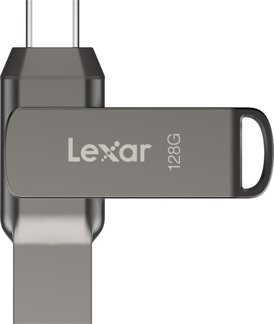 Lexar JumpDrive Dual Drive D400 Type-C/Type-C & Type-A, up to 130MB/s read (USB 3.1) 128GB