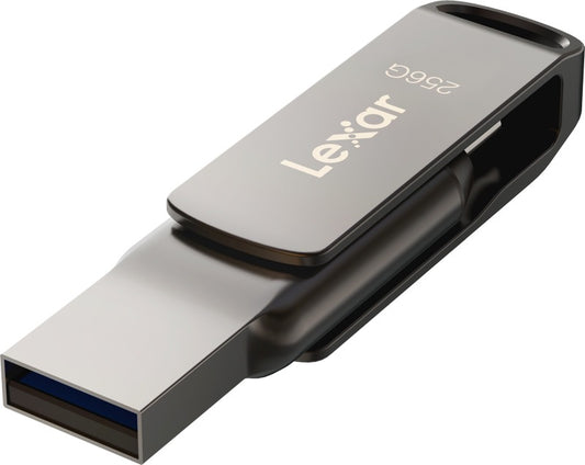 Lexar JumpDrive Dual Drive D400 Type-C/Type-C & Type-A, up to 130MB/s read (USB 3.1) 256GB