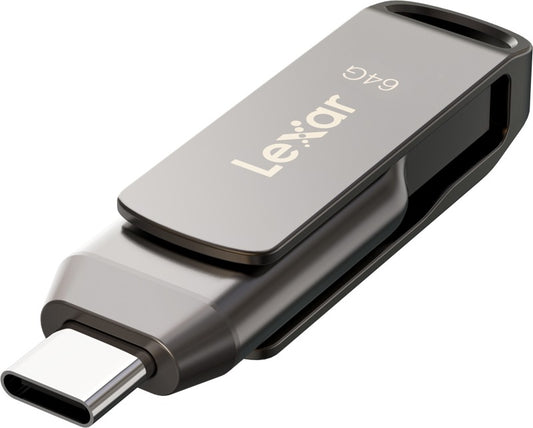 Lexar JumpDrive Dual Drive D400 Type-C/Type-C & Type-A, up to 130MB/s read (USB 3.1) 64GB