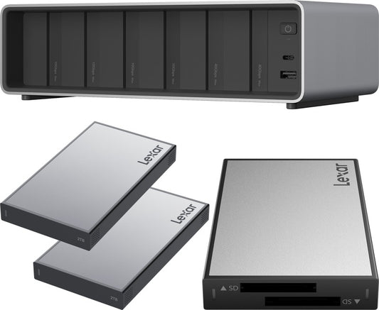 Lexar Professional Workflow Pro with Thunderbolt4 uplink I with Dual SD reader and 2x2TB SSD
