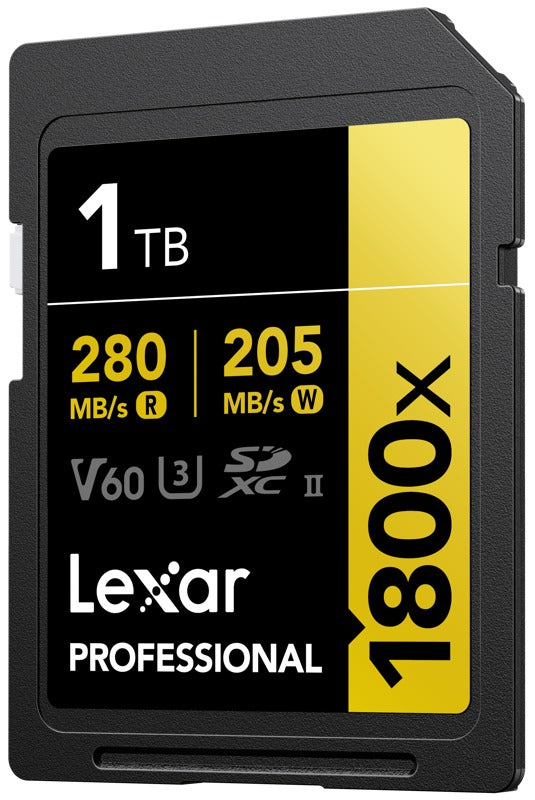 Lexar SDXC Pro 1800x U3 UHS-II R280/W210 (V60) 1TB