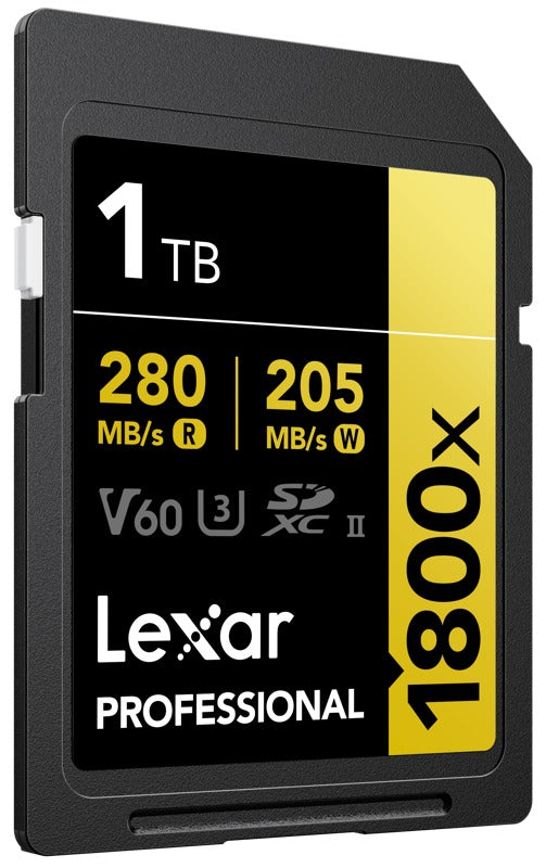 Lexar SDXC Pro 1800x U3 UHS-II R280/W210 (V60) 1TB