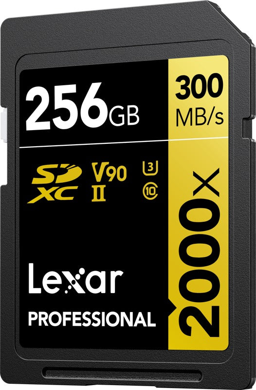 Lexar SDXC Pro 2000X UHS-II U3 R300/W260 (V90) 256GB