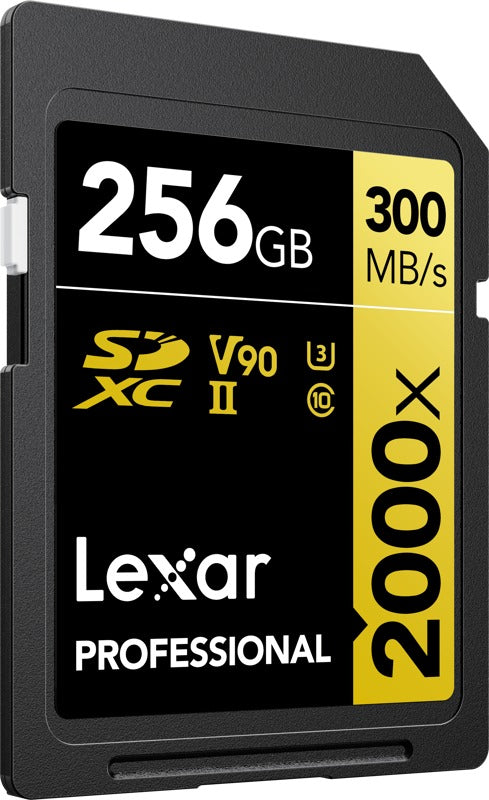 Lexar SDXC Pro 2000X UHS-II U3 R300/W260 (V90) 256GB
