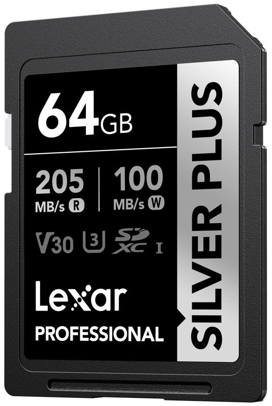 Lexar SDXC Professional SILVER Plus 1066x UHS-I/U3/A2/4K R205/W100 (V30) 64GB