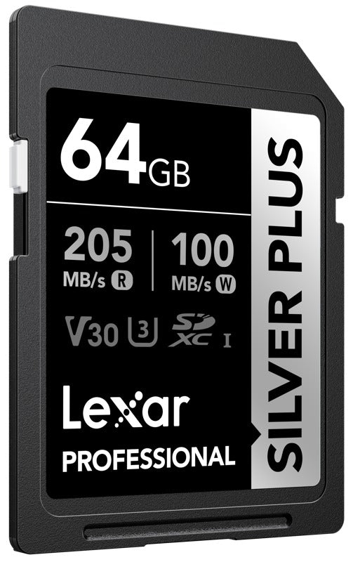 Lexar SDXC Professional SILVER Plus 1066x UHS-I/U3/A2/4K R205/W100 (V30) 64GB
