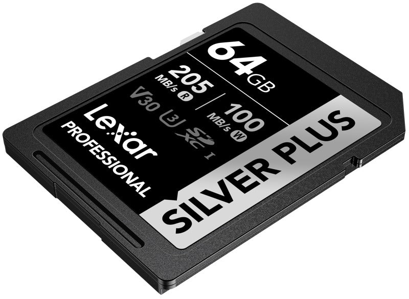 Lexar SDXC Professional SILVER Plus 1066x UHS-I/U3/A2/4K R205/W100 (V30) 64GB