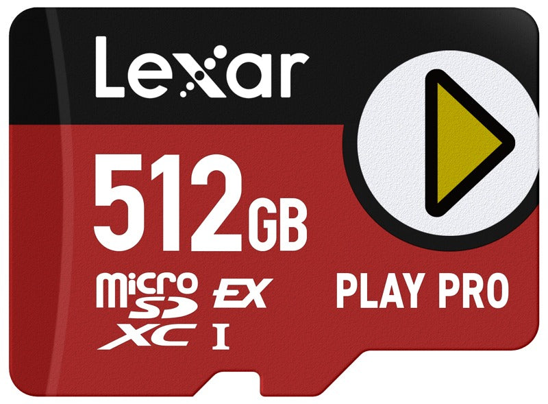 Lexar microSDXC Express PLAY Pro Express 7.1, R900/W600 C10 U3 UHS-I (V30) 512GB