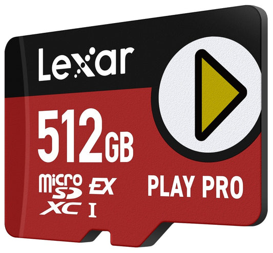 Lexar microSDXC Express PLAY Pro Express 7.1, R900/W600 C10 U3 UHS-I (V30) 512GB