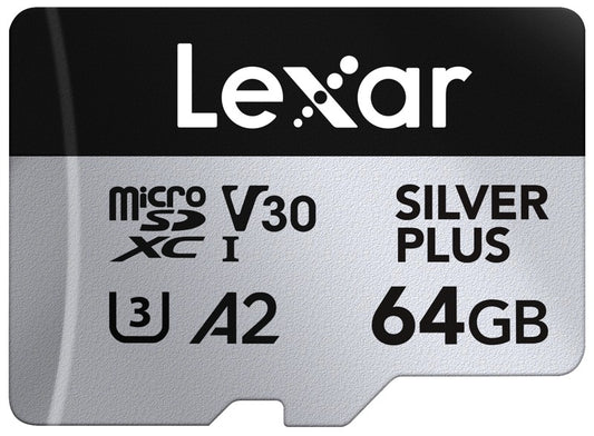 Lexar microSDXC Silver Plus 1066x UHS-I/U3/A2/4K R205/W100 (V30) 64GB