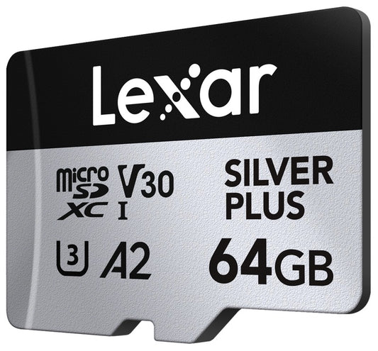 Lexar microSDXC Silver Plus 1066x UHS-I/U3/A2/4K R205/W100 (V30) 64GB