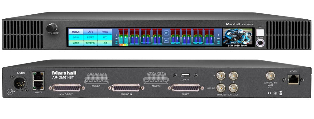 Marshall AR-DM61-BT, 1RU Multi-Channel Digital Audio Monitor