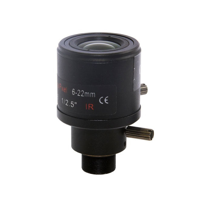 Marshall CV-0622-5MP - 6-22mm F1.6 5MP M12 Mount Varifocal Lens (AOV approx. 46