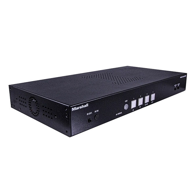 Marshall VMV-402-3GSH - 4-Input 3G-SDI Multi-Viewer Switcher with 3G-SDI/HDMI  Program Output (RS-232 Remote Control)  [Coming Jul 2024]