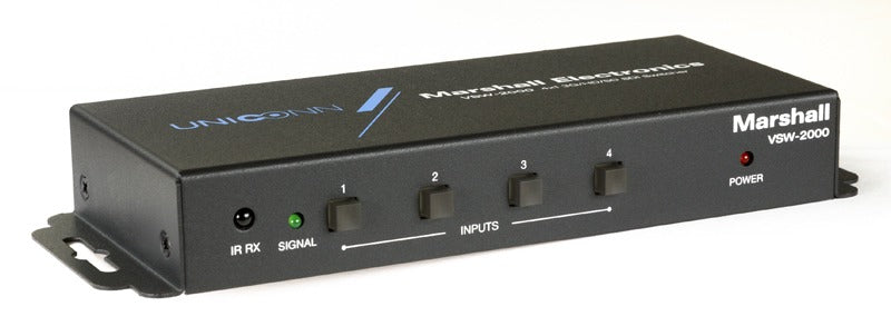 Marshall VSW-2000 - 4-Input 3G-SDI Switcher with 3G-SDI Program Output (RS-232 Remote Control)