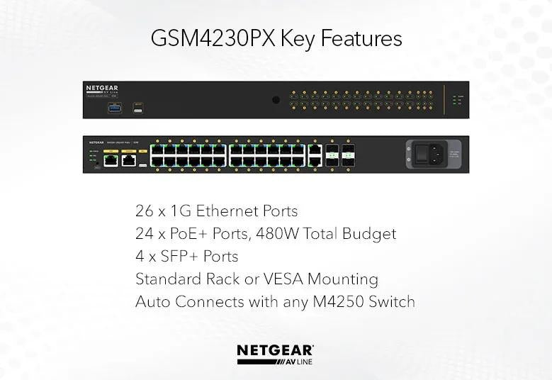 NETGEAR AV Line M4250-26G4XF-PoE+ 03
