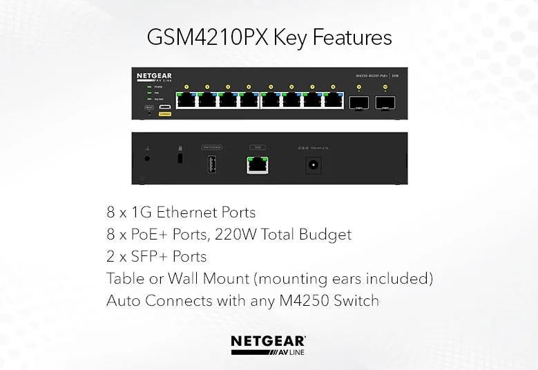 NETGEAR AV Line M4250-8G2XF-PoE+ 03