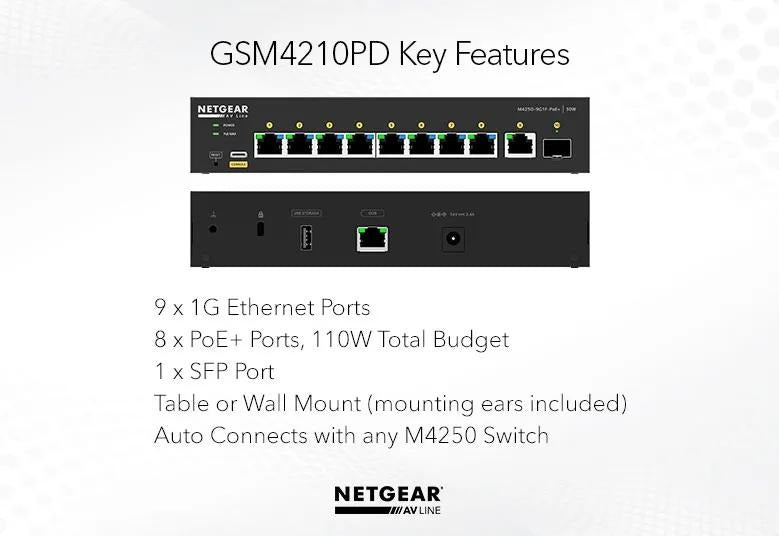 NETGEAR AV Line M4250-9G1F-PoE+ 02