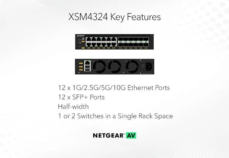 NETGEAR AV Managed Switch M4350-12X12F 03