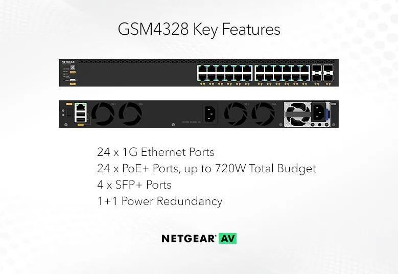 NETGEAR AV Managed Switch M4350-24G4XF 03