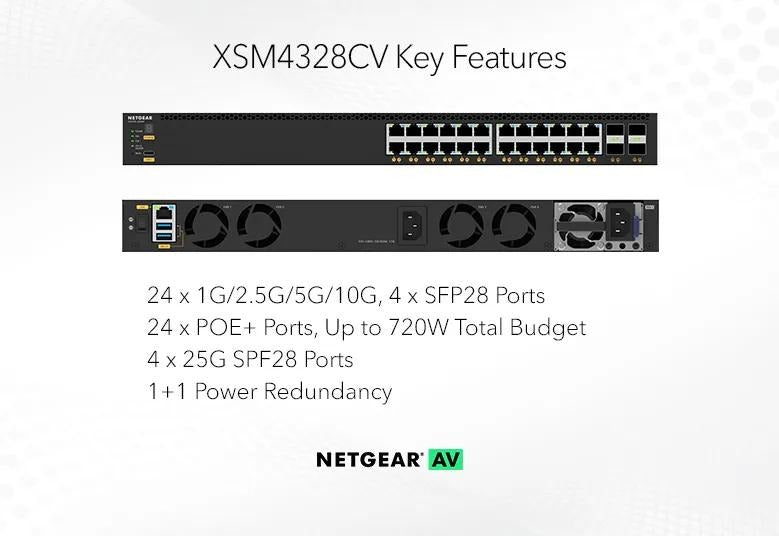 NETGEAR AV Managed Switch M4350-24X4V 03