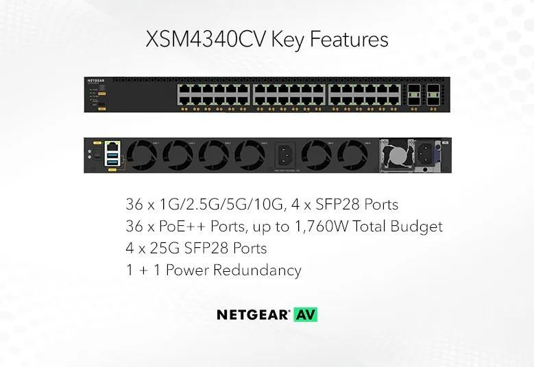 NETGEAR AV Managed Switch M4350-36X4V 03
