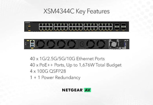 NETGEAR AV Managed Switch M4350-40X4C 03
