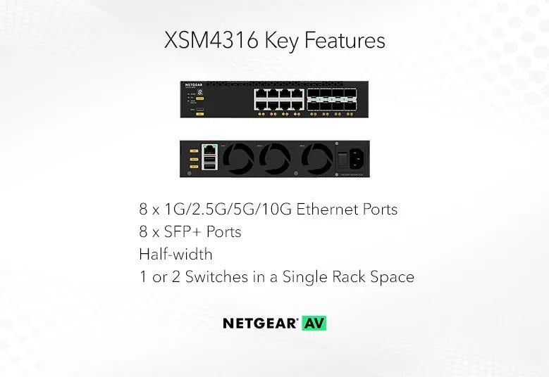 NETGEAR AV Managed Switch M4350-8X8F 03