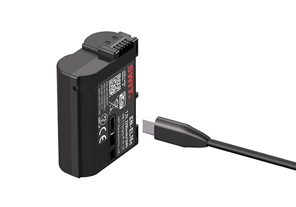 SWIT PowerCell EN-EL15c | USB-C EN-EL15c 16Wh DC battery Outlasts the Originals, with Status Indicators, for DSLR/Mirrorless e.g. Nikon Z8, Z9, ZR,Z5II cameras