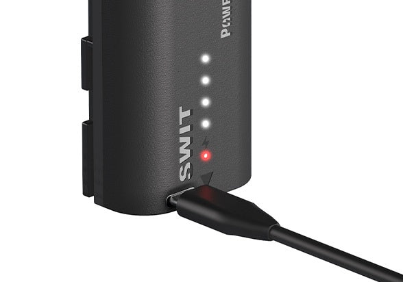 SWIT PowerCell LP-E6P | USB-C LE-E6P 16Wh DC battery Outlasts the Originals, with Status Indicators, for DSLR/Mirrorless e.g. Canon R5 C, R5 Mark II, R6, R7, C50 cameras