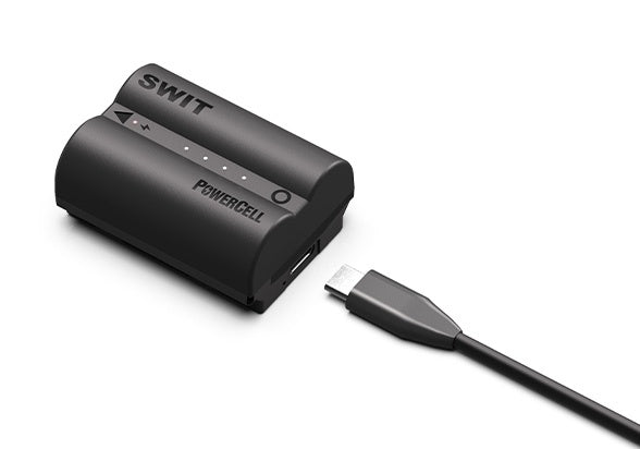 SWIT PowerCell NP-W235 | USB-C NP-W235 16Wh DC battery Outlasts the Originals, with Status Indicators, for DSLR/Mirrorless e.g. Fujifilm X-T4/T5,GFX100II,GFX50S II,GFX ETERNA 55 cameras