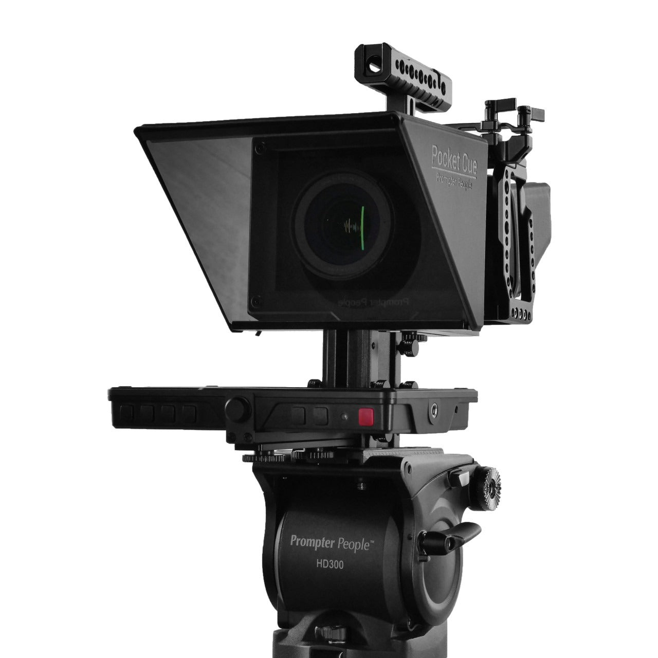 Pocket Cue V3- Compact And Modular Smart Phone Teleprompter With 1800 NIT Battery Capable 4K Monitor